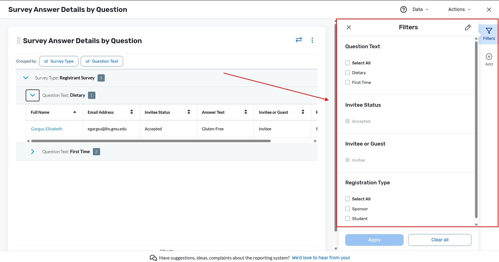 Clearing the hidden reports | Attendeegain