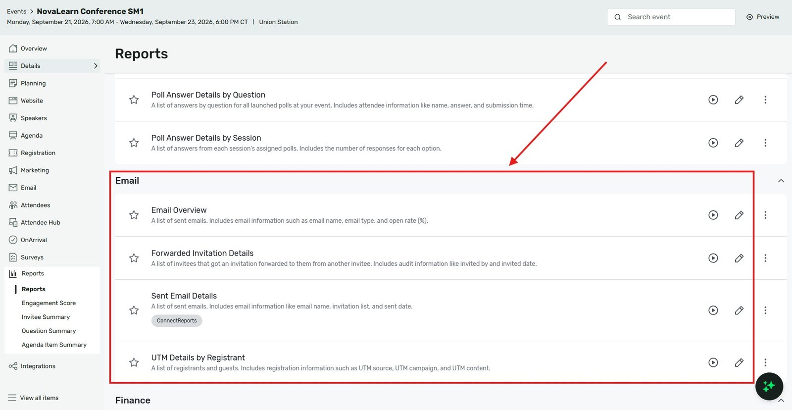 Cvent Reports | Attendeegain