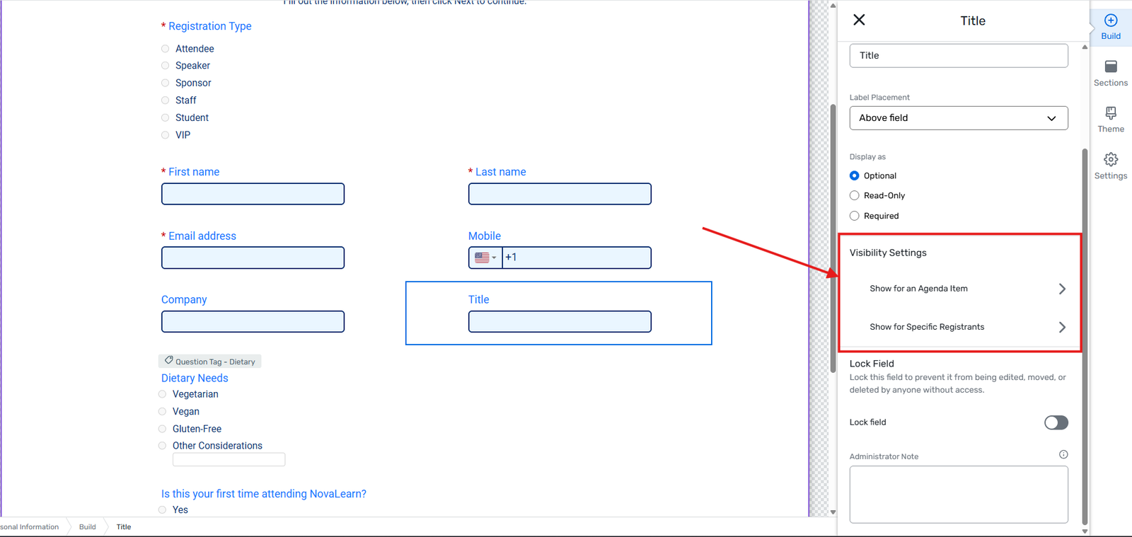 Specific Registrants | Cvent | Attendeegain